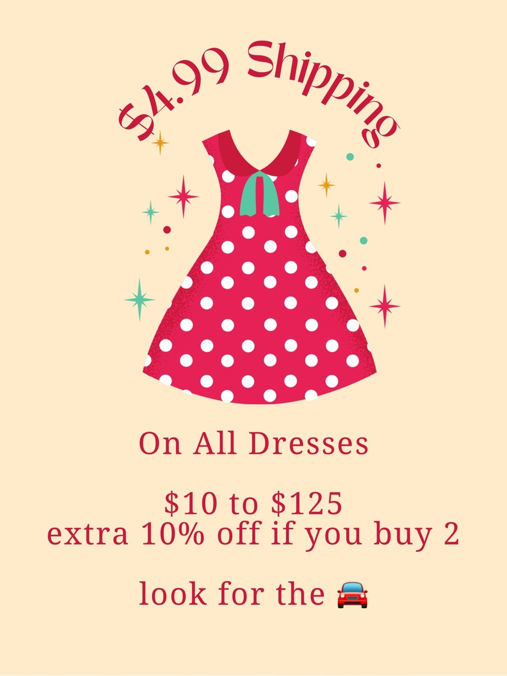 Kids Red Polka Dot Dress with Teal Bow - Brand